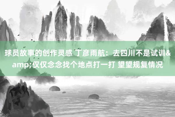 球员故事的创作灵感 丁彦雨航：去四川不是试训&仅仅念念找个地点打一打 望望规复情况